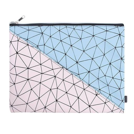 Папка 1 отделение А4 LOREX PASTEL белая, молния сверху, soft-touch, искусственная кожа, дл...