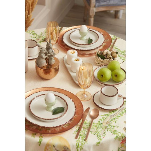 Скатерть Этель Еaster d=214см +/-3см, 100% хл, саржа 190 гр/м2  фото 7