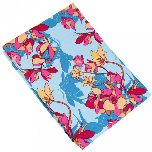 "Аромат магнолии" Скатерть рогожка 120х145см, 191г/м2, хлопок 100%, "Домашняя мода" (Россия)