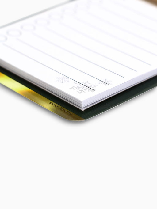 Цена за 5 шт. Магнит с блоком и карандашом Новогодний, МИКС