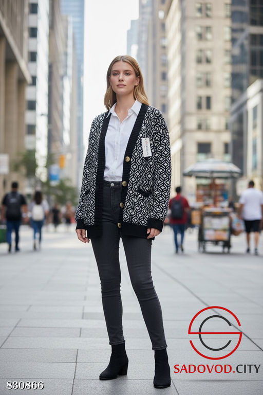 Кардиган женский на пуговицах