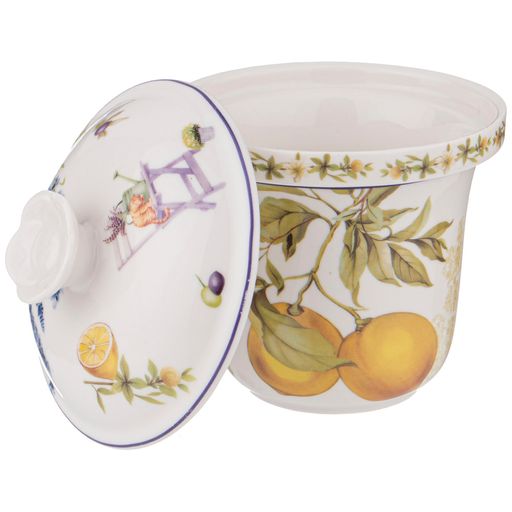 КРУЖКА СТЕКЛЯННАЯ С СИТОМ LEFARD ПРОВАНС ЛИМОНЫ 350 МЛ  фото 5