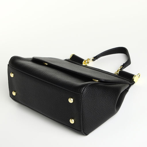 Сумка женская мессенджер TEXTURA на магните, 25×9×17 см, чёрная