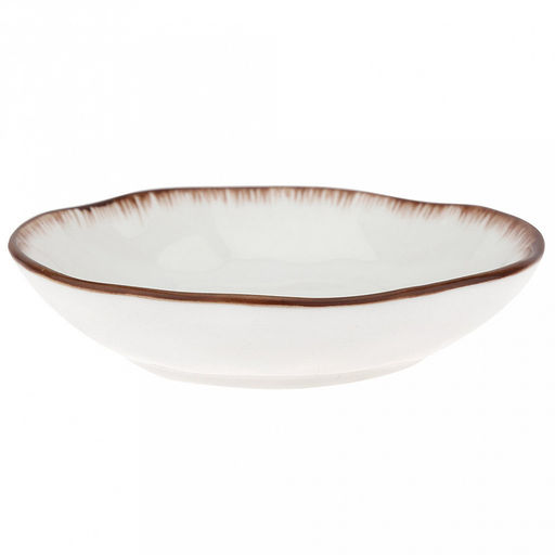 Аквилегия Блюдце-розетка для варенья фарфоровое д9,8см h2,2см, с деколью, волнистый край, отводка (Китай) - Домашняя мода фото 3