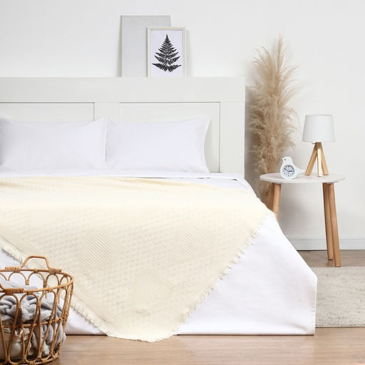 Плед с бахромой Этель Love, 130?180 см, жаккард