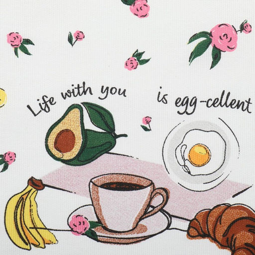 Кухонное полотенце «Доляна» Life with you, 28×46 см, 100% хлопок, рогожка 160 г/м²