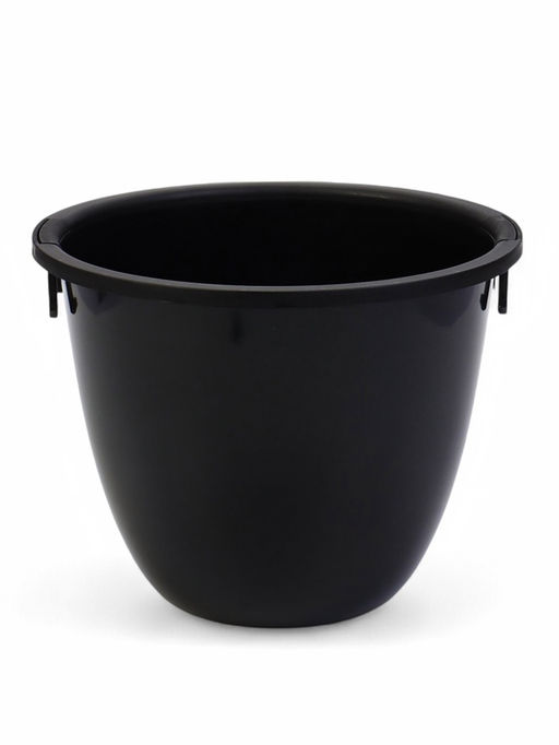 Кашпо для цветов Жемчужина, 7 л, d=36 см, h=22 см, пластик, со вставкой, цвет графитовый - Simaland фото 4