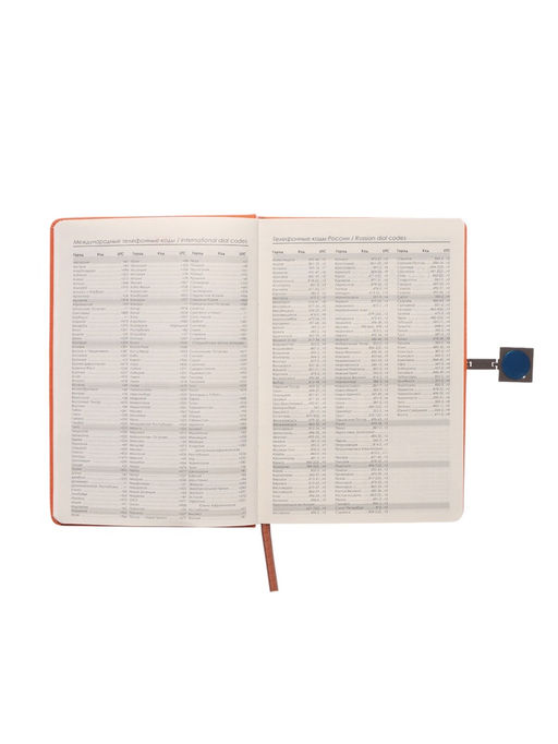 Ежедневник недатированный А5, с хлястиком, 96 листов, в линейку, пвх, оранжевый - Simaland фото 6