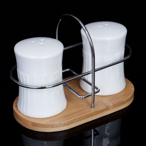 Набор для специй 2 предмета / UK-199 /уп 48/ на деревянной подставке - Галеонтрейд фото 3