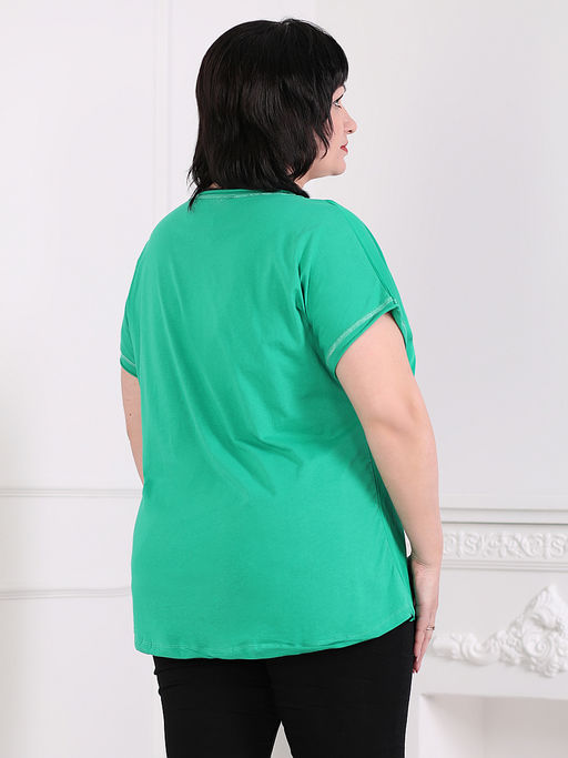 Футболка из тенселя женская - Almond фото 2