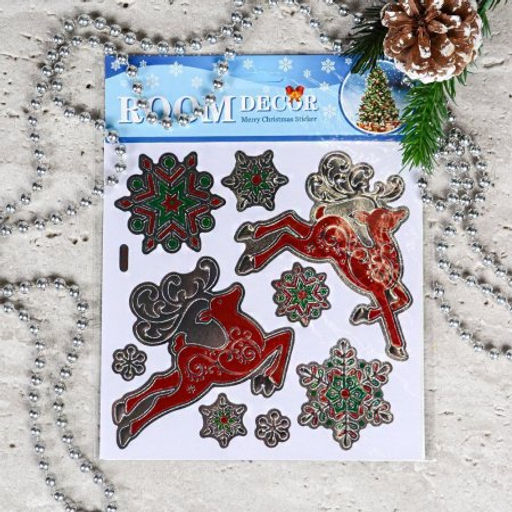 Наклейка новогодняя 18х23 Новый год / 610-278 /уп 12/300/ - Галеонтрейд фото 4