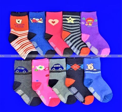 Цена за 10 пар. Носки детские Компьютерные M (15-16 см) - Weiwei фото 2