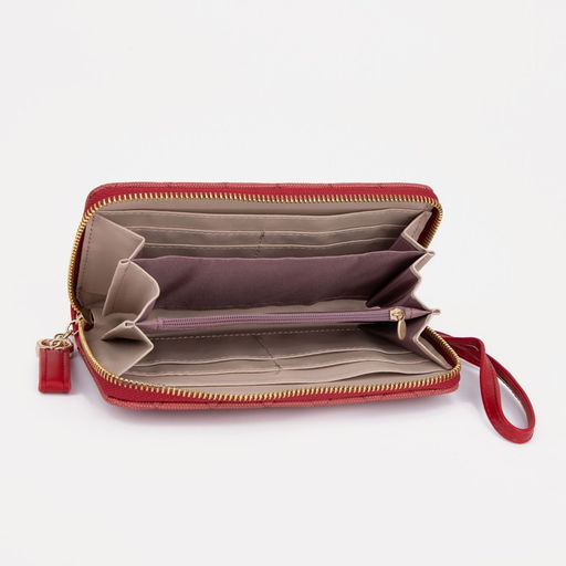 Кошелёк на молнии, цвет красный - Simaland фото 3