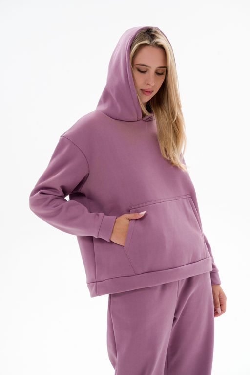 Костюм женский из футера 3х нит.начес Вектор глициния - Амадэль фото 4