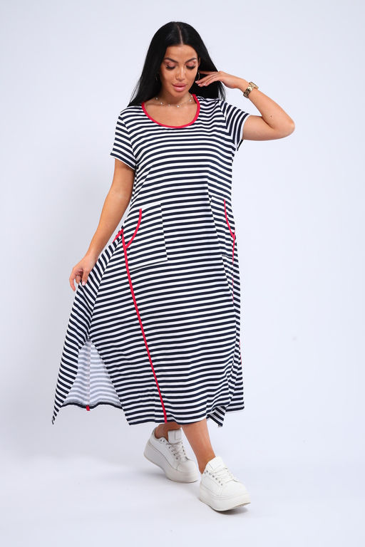 Платье оверсайз с карманами USHI