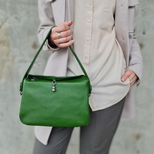 Женская кожаная сумка через плечо 0073-6 - Cidirro фото 4