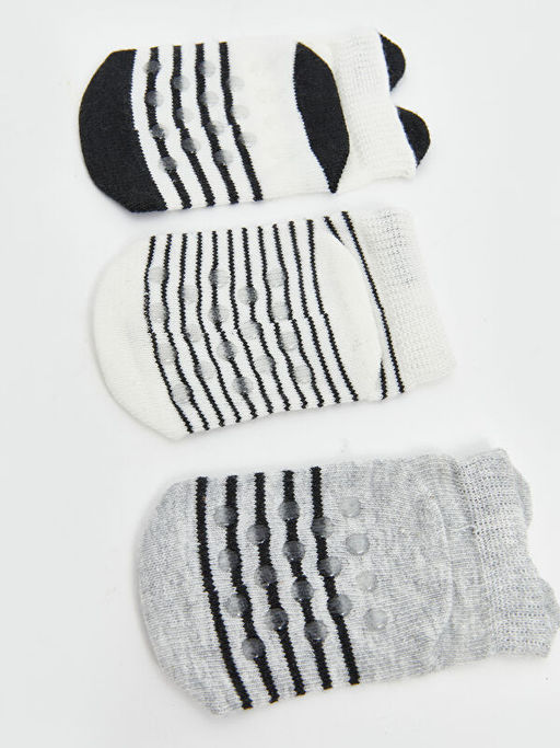 Desenli Erkek Bebek Patik ?orap 5li