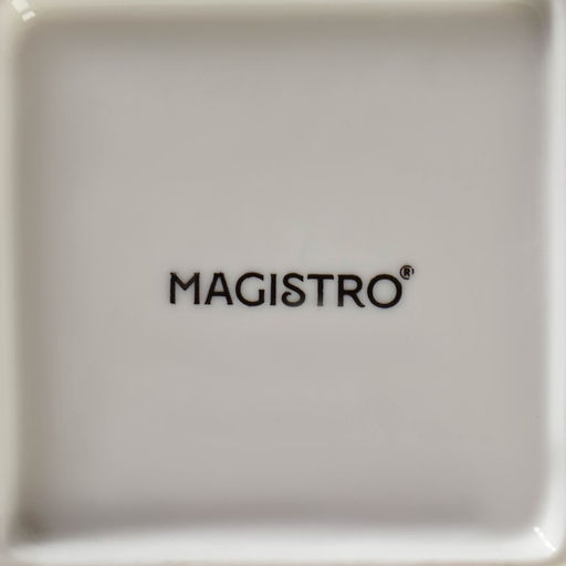 Тарелка Magistro «Цветок Бланш», 26.5×26.5 см, квадратная, фарфор, белая