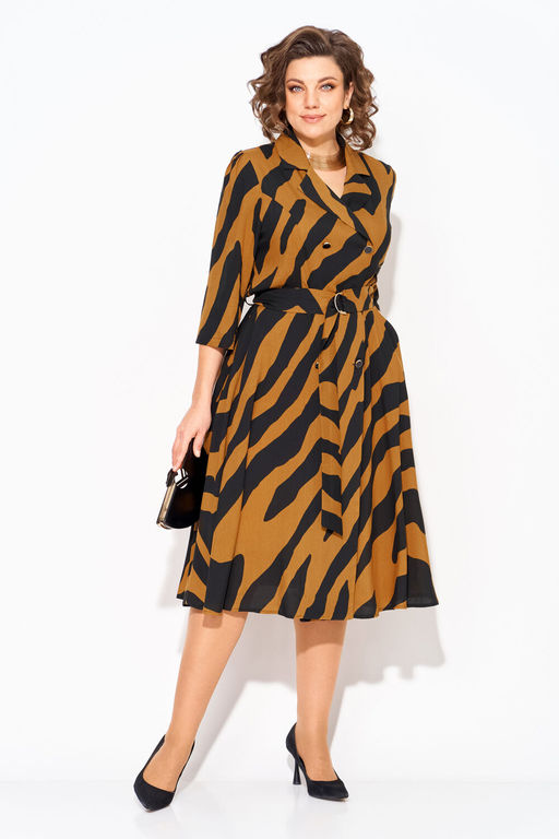 Платье Liliana 1418Н-Р карамель+черный  фото 4