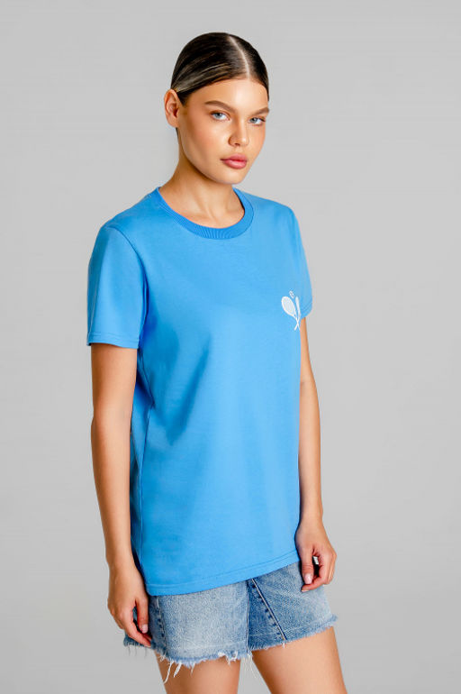 Арт. 3173 Футболка женская 44-52 (5 шт) Цвет:небесный - Калинка фото 2