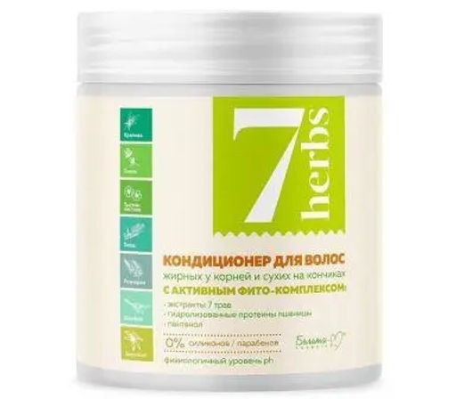 Белита-М 7 herbs Кондиционер д/волос, жирных у корней и сухих на кончиках (Банка-500 г).