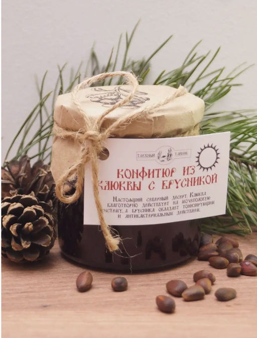 Конфитюр клюква с брусникой, 240г