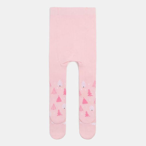 Колготки Крошка Я «Ёлочки», розовый, рост 68-74 см