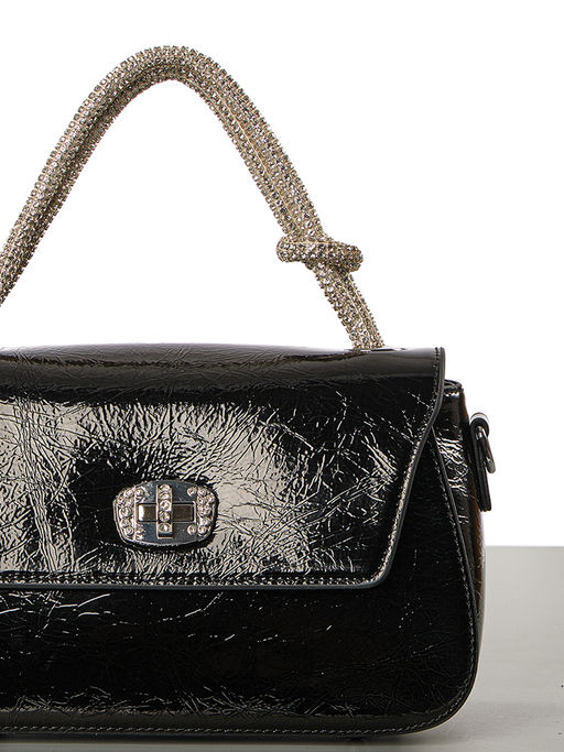 LACCOMA сумка Q6115-черный натуральная кожа полиэстер  фото 5