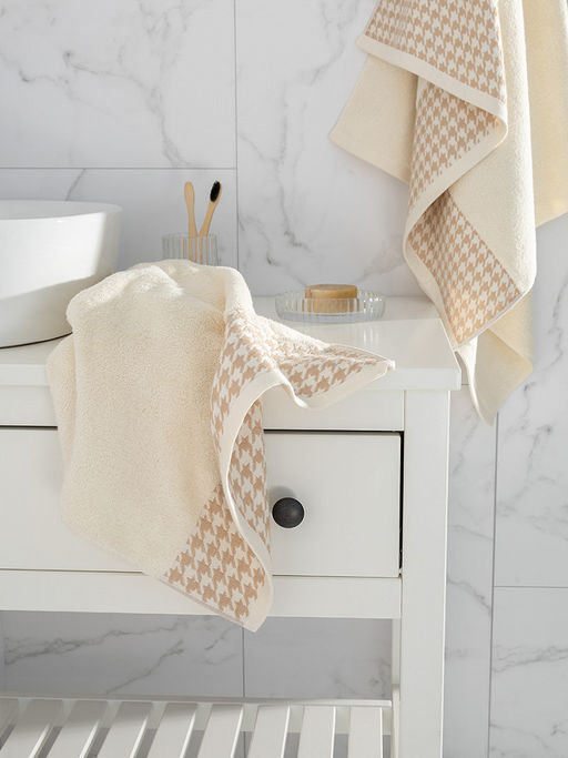 Полотенце для лица 50x90 молочный махровая ткань