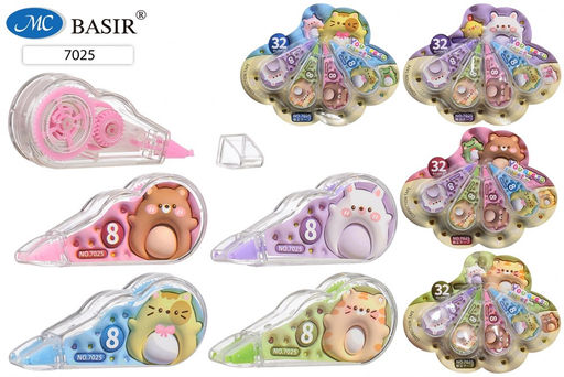 Корректирующие ленты 4шт. Basir "Забавные животные" (7025)