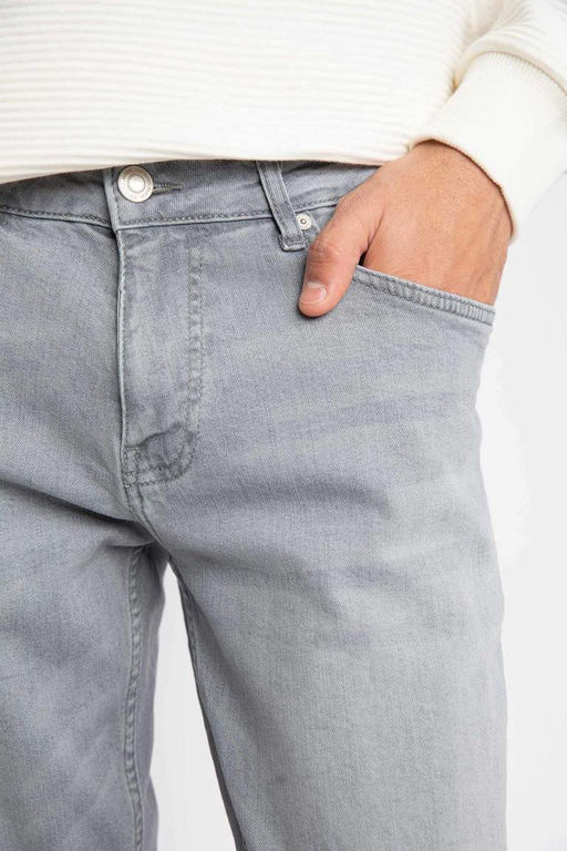 Pedro Slim Fit Джинсовые брюки узкого кроя с нормальной талией и узкими штанинами - Defacto фото 5