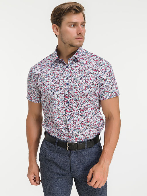 Сорочка мужская короткий рукав GREG 123/201/22495/ZS/C/1  фото 8