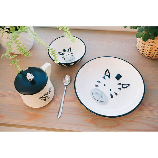 Миска керамическая «Зебра», 300 мл, d=12 см