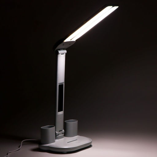 Часы-лампа электронные: календарь, термометр, LED, 3 режима, USB, 32 x 12 x 17 см