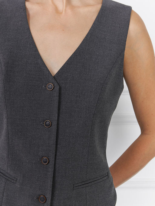 Жилет короткий OD-562-9 серый - Tantino фото 7