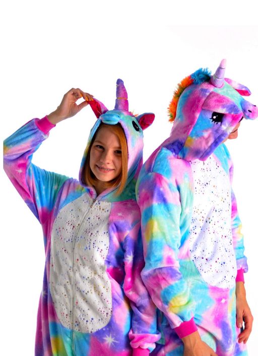 Пижама кигуруми Единорог с блестками