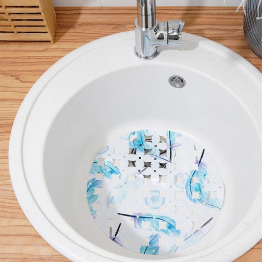 Коврик в раковину Доляна «Пёрышки», 29×29 см