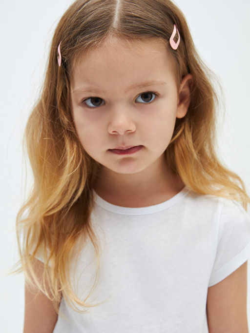 Bisiklet Yaka K?sa Kollu K?z Bebek Ti??rt - Waikiki фото 3