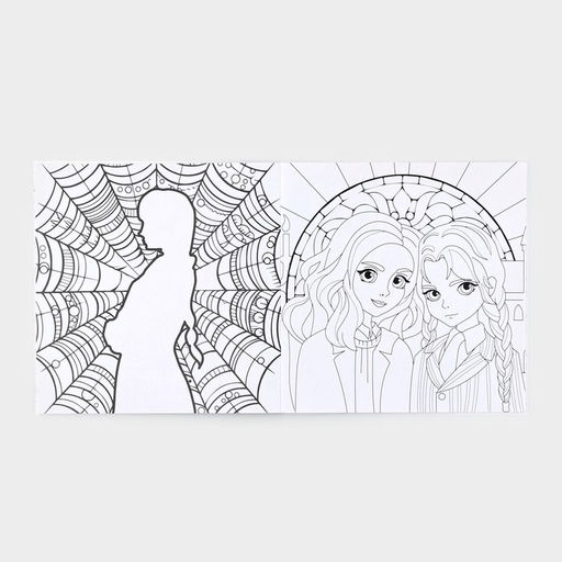 Раскраска-антистресс «Готические подружки», 21 х 21 см