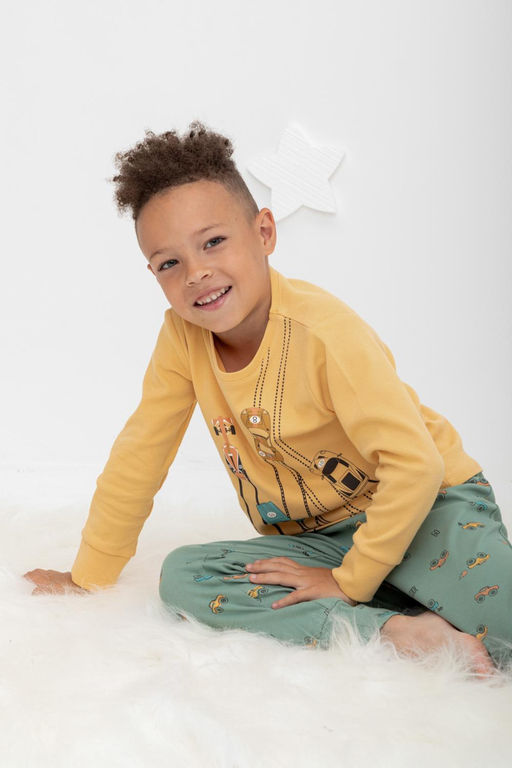 К 1541/25/пшеница,гонки на весеннем зеленом пижама дет