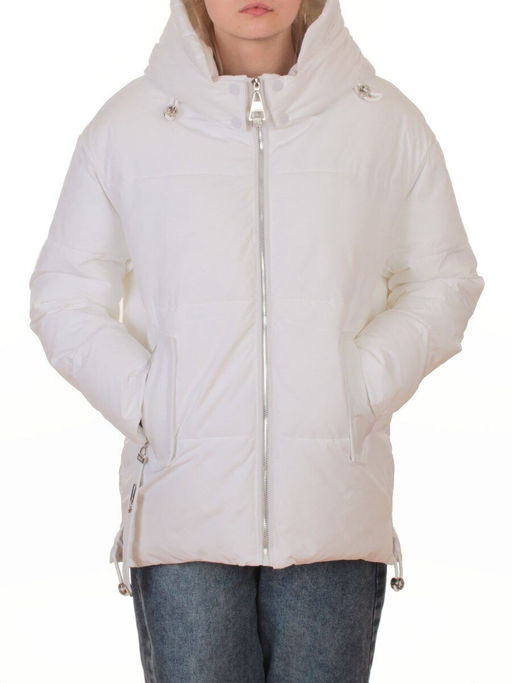 2387 WHITE Куртка зимняя женская (150 гр. холлофайбер)