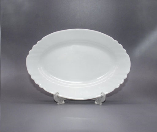Блюдо овальное 228 мм глубокое / FLX-90 (WHITE) /уп 6/48/