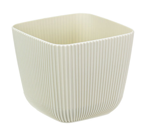 Кашпо Пиканто 110*110мм 0,65л Белый ротанг арт.М3208