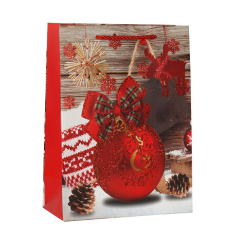 Пакет подарочный 26х32х10 / 5569-M /уп 12/480/ микс Новый год - ГалеонТрейд фото 3