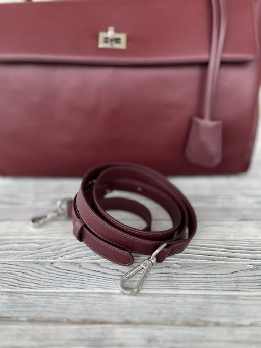 Женская кожаная сумка-портфель 8399-3 Бордо - Sergio valentini фото 8