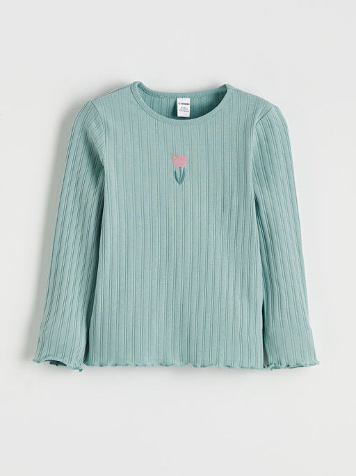 Bisiklet Yaka Nak??l? K?z ?ocuk Pijama Tak?m?