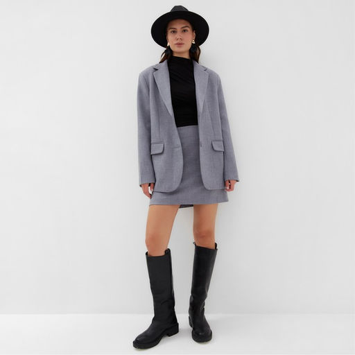 Юбка женская мини MIST: Classic Collection, размер 42-44, серая