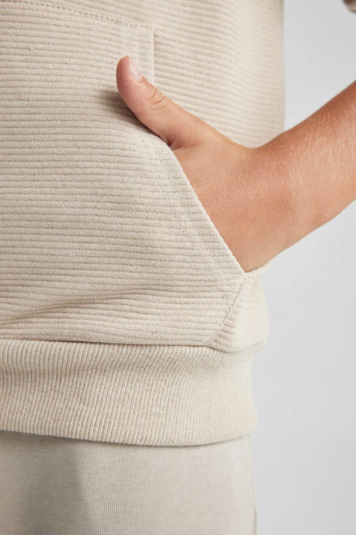 Толстовка обычного кроя с капюшоном для мальчиков - Defacto фото 5