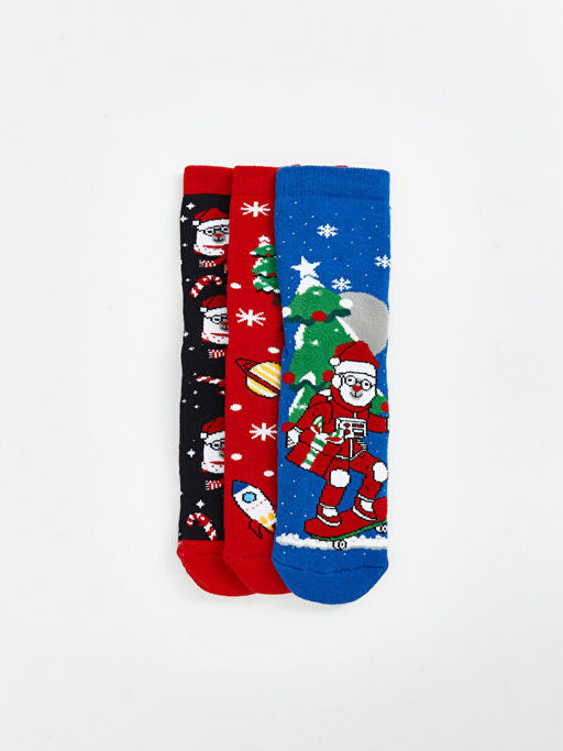 Y?lba?? Temal? Erkek ?ocuk Havlu Soket ?orap 3l? - Waikiki фото 3