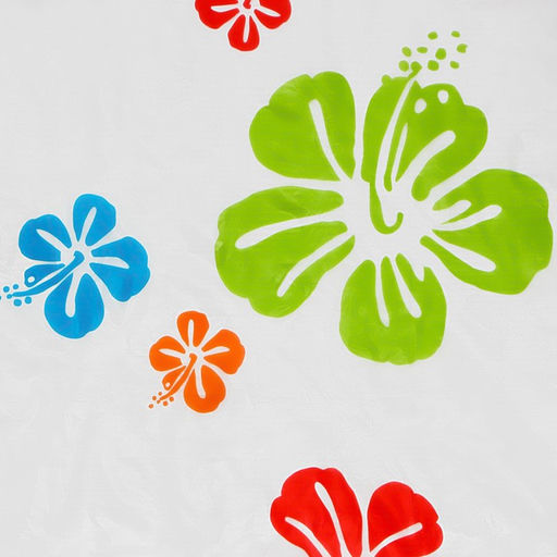 Штора для ванны Доляна Гавайская роза, 180?180 см, EVA